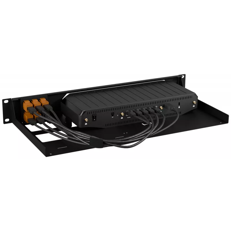 Rackmount.IT Soporte de rack para Cradlepoint E400 RM-CR-T5, soporte de montaje metálico para dispositivo de red