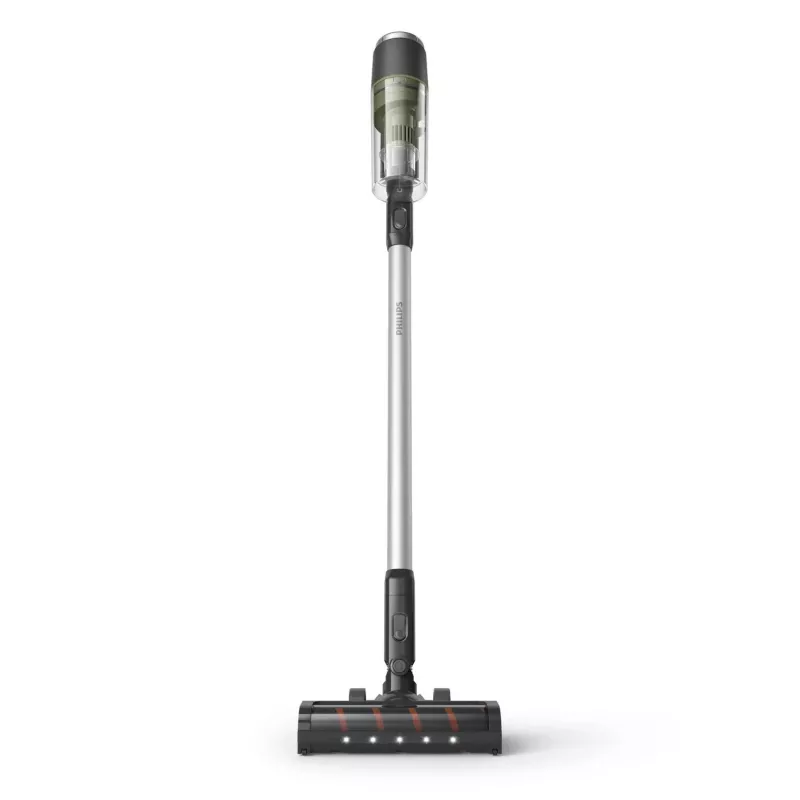 Aspirador escoba Philips XC3033/01 — 25,2V litio-ion, sin bolsa ciclónico, 1,5 kg, aspirador de mano desmontable, verde/negro