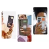 Funda de silicona Standing Grip para Samsung Galaxy S24 Ultra – Azul claro, compatible con 6,8