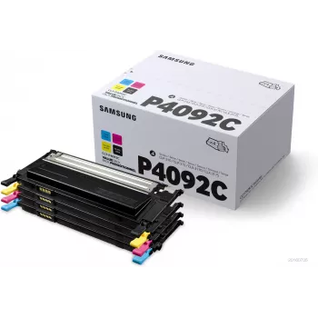 Samsung CLT-P4092C Pack de 4 cartuchos de tóner Negro/Cian/Magenta/Amarillo