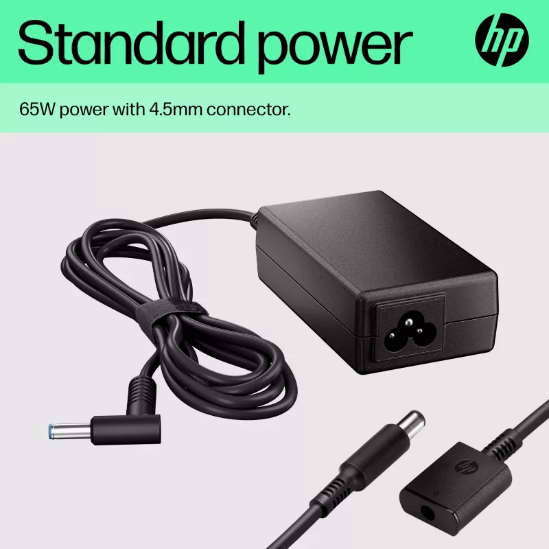 HP 65W Adaptador de CA Smart, Compatible con HP ProBook 440 G6 Notebook PC; HP ProBook 450 G6 Notebook PC; HP ProBook x360 11..., Empresa, 5 - 35 °C, -20 - 85 °C, CCC, CE, BSMI, 47 mm