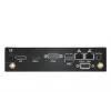 Shuttle XPC Barebone delgado DS50U, Intel Celeron 7305, 2x LAN (1x 2.5Gbit, 1x 1Gbit), 1xCOM, 1xHDMI, 1xDP, 1x VGA, sin ventilador, funcionamiento continuo 24/7