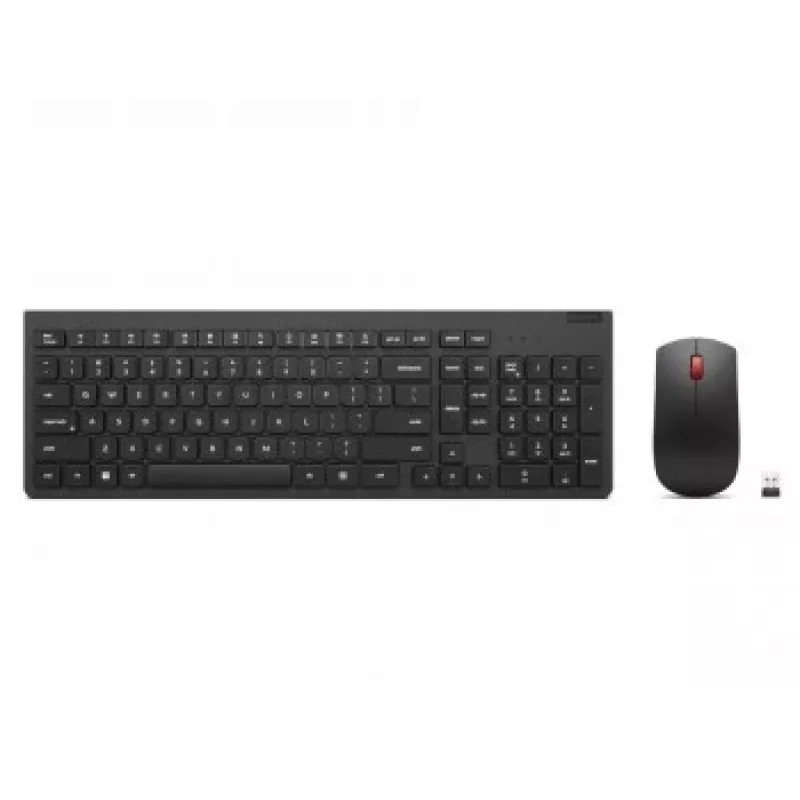 Teclado y ratón inalámbricos Lenovo 4X31N50746 QWERTY US-Inglés Negro