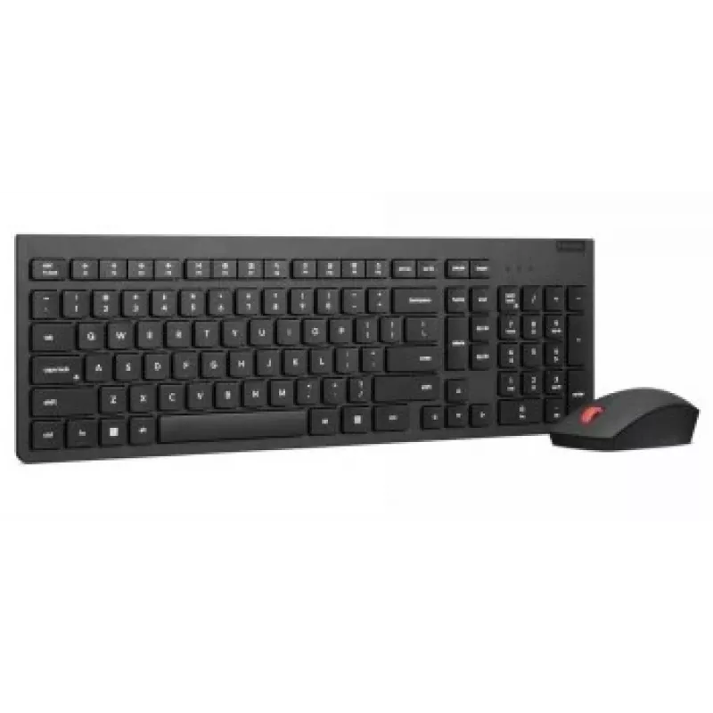 Teclado y ratón inalámbricos Lenovo 4X31N50746 QWERTY US-Inglés Negro