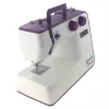 Máquina de coser Lucznik Teresa portátil ligera – Modelo Teresa, máquina de coser doméstica eléctrica, funciones de puntada básicas, blanco-violeta