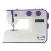 Máquina de coser Lucznik Teresa portátil ligera – Modelo Teresa, máquina de coser doméstica eléctrica, funciones de puntada básicas, blanco-violeta