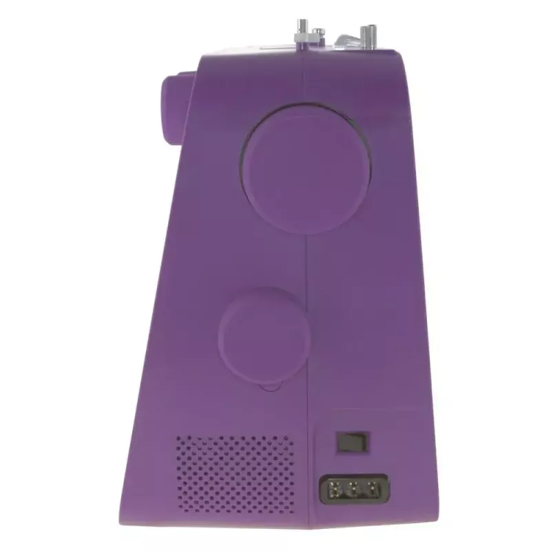 Máquina de coser Lucznik Teresa portátil ligera – Modelo Teresa, máquina de coser doméstica eléctrica, funciones de puntada básicas, blanco-violeta