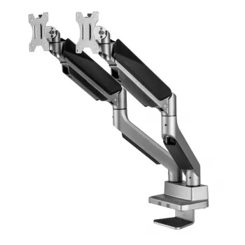 Soporte de sobremesa universal Ergo Office para doble monitor, resorte de gas 17-35 15kg, VESA 75x75 / 100x100, ER-446