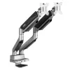 Soporte de sobremesa universal Ergo Office para doble monitor, resorte de gas 17-35 15kg, VESA 75x75 / 100x100, ER-446