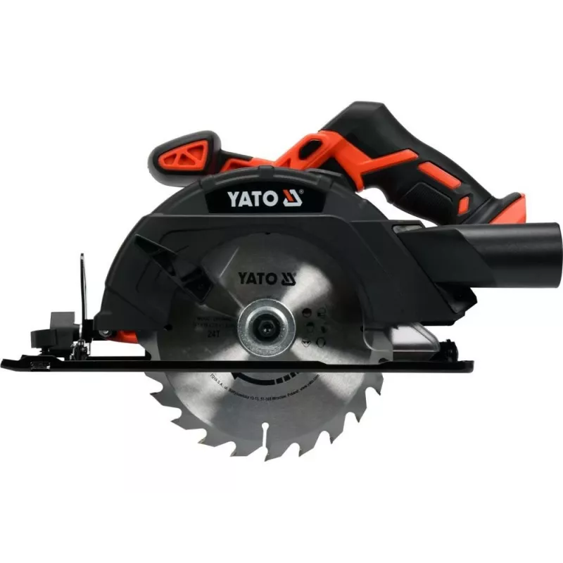 SIERRA CIRCULAR YATO 165 mm 18 V SIN BATERÍAS NI CARGADOR