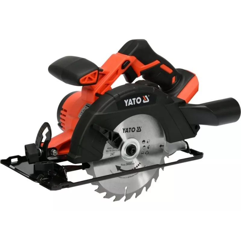 SIERRA CIRCULAR YATO 165 mm 18 V SIN BATERÍAS NI CARGADOR