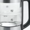 Hervidor SEVERIN WK3458, 0,5 L, 1100 W, cristal y acero inoxidable, 5 ajustes de temperatura, inalámbrico