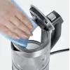 Hervidor SEVERIN WK3458, 0,5 L, 1100 W, cristal y acero inoxidable, 5 ajustes de temperatura, inalámbrico