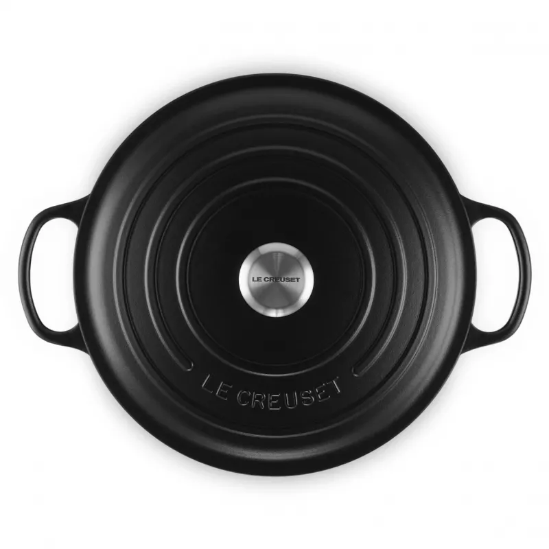 Le Creuset Signature Olla redonda 8,1 l Negro 30 cm