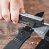 Afilador de cuchillos de paso Work Sharp Precision Adjust Elite 09DX066 — ángulo ajustable, piedras de diamante, acabado de cuero, funda de nailon