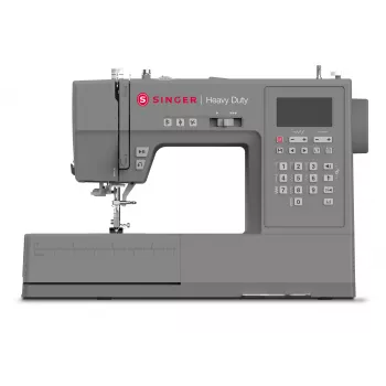 Singer HD6805C Heavy Duty Máquina de coser computerizada, 586 puntadas, 9 ojales, gris