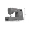 Singer HD6805C Heavy Duty Máquina de coser computerizada, 586 puntadas, 9 ojales, gris