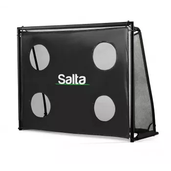 Portería de fútbol autoportante Salta 5125 para niños negra 220x80x170 cm