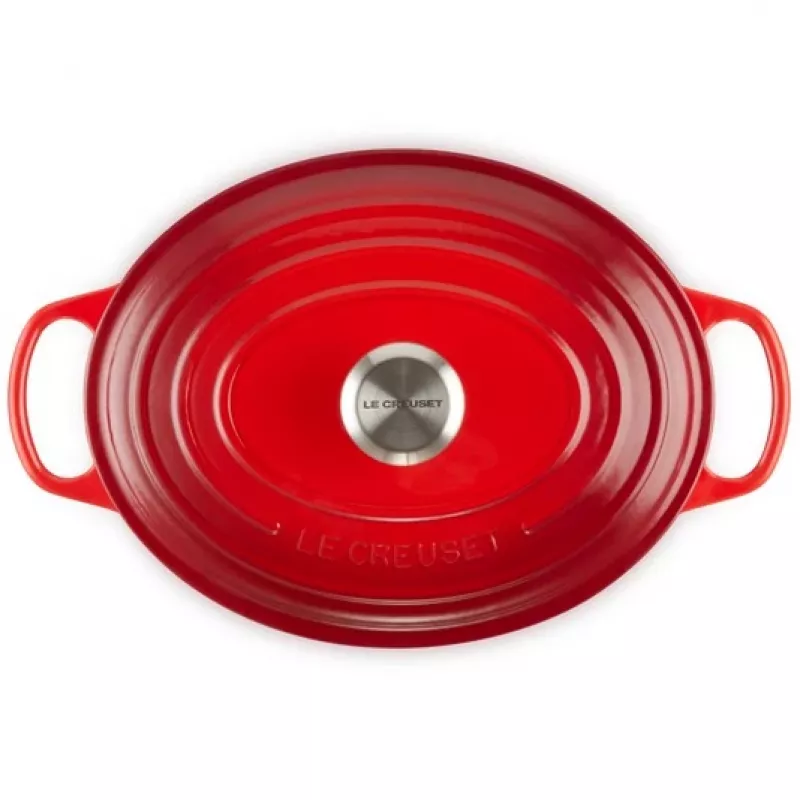 Le Creuset Signature Asadora ovalada 29 cm rojo cereza