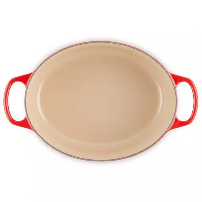 Le Creuset Signature Asadora ovalada 29 cm rojo cereza