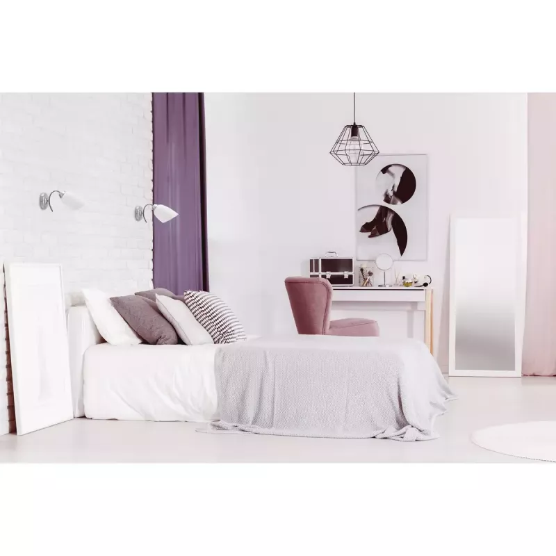 Lámpara de pared ActiveJet NIKITA níquel E27 de una luz, pantalla redonda de metal, IP20, 220–240 V, máx. 60 W