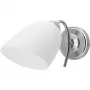 Lámpara de pared ActiveJet NIKITA níquel E27 de una luz, pantalla redonda de metal, IP20, 220–240 V, máx. 60 W