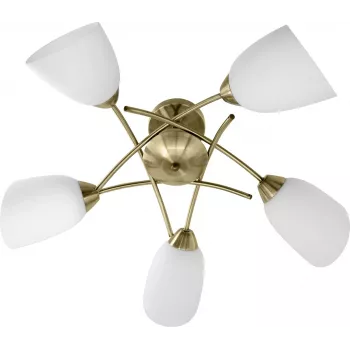 Lámpara colgante de techo clásica Activejet NIKITA Patina 5xE27 para salón
