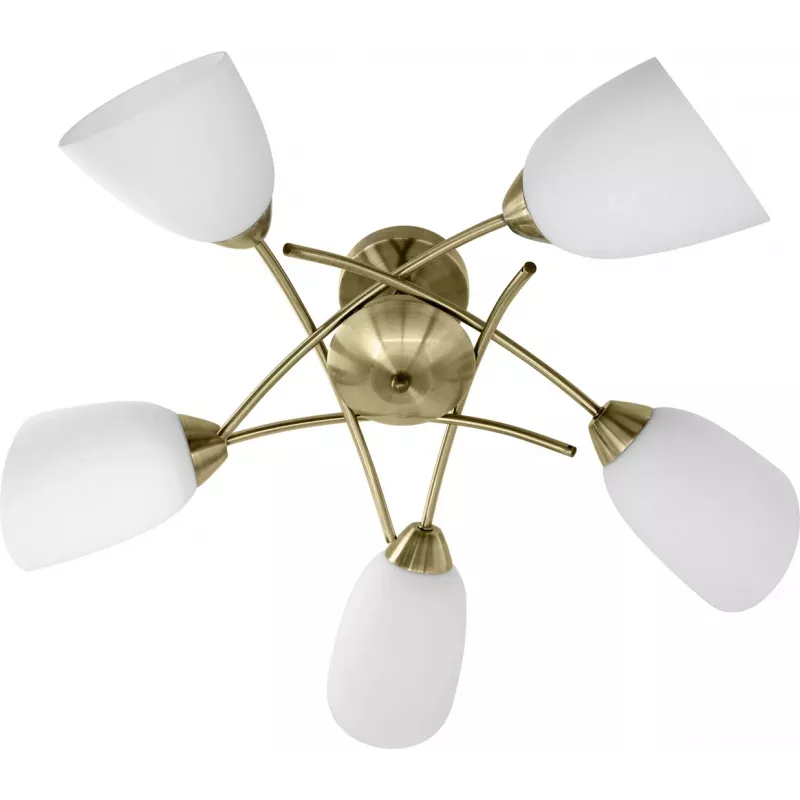 Lámpara colgante de techo clásica Activejet NIKITA Patina 5xE27 para salón