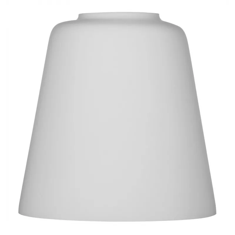 Pantalla de lámpara ActiveJet EMILY cristal, blanca — diámetro 12 cm, cuello 40 mm, altura 120 mm