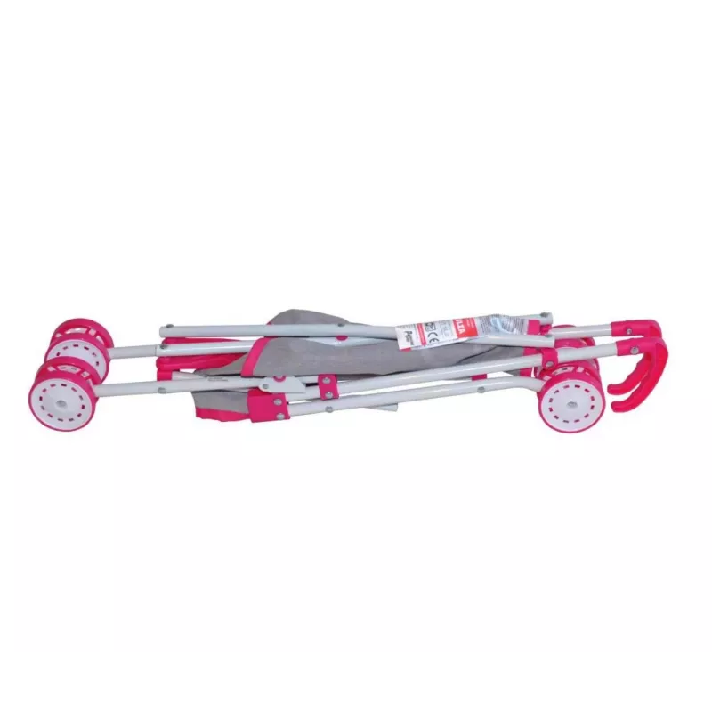 Carrito de muñecas milly mally Julia Prestige Pink — carrito de muñecas ligero y compacto, modelo 2722