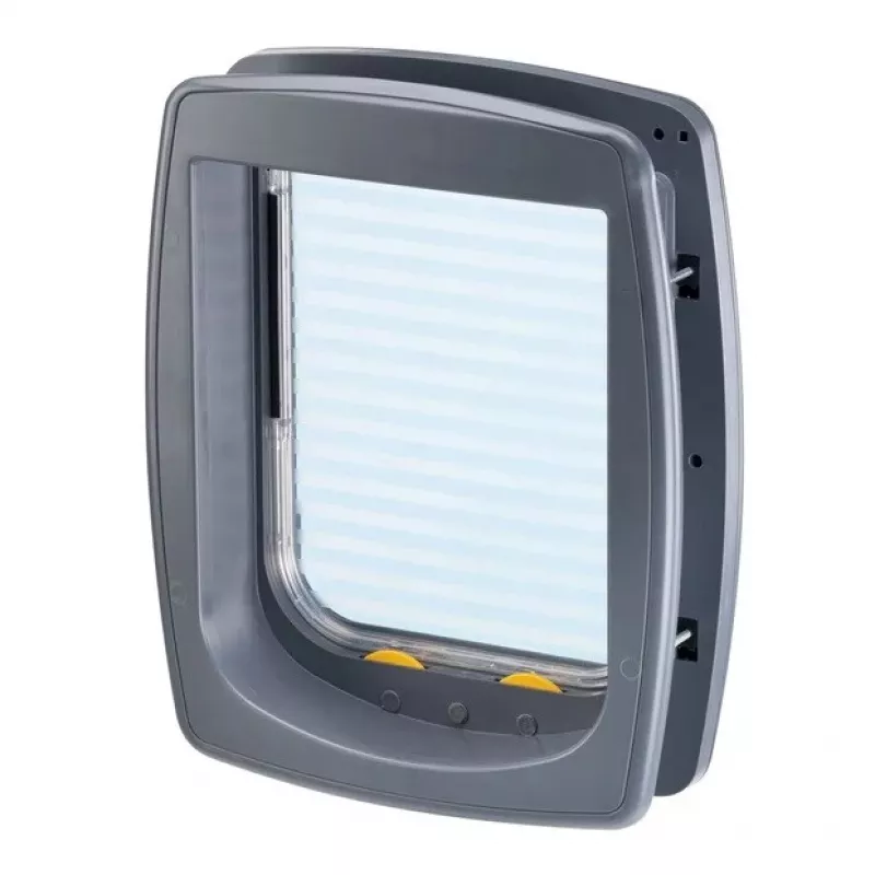 FERPLAST Swing 11 gris – puerta para perros y gatos – 31 x 9,6 x 38,4 cm
