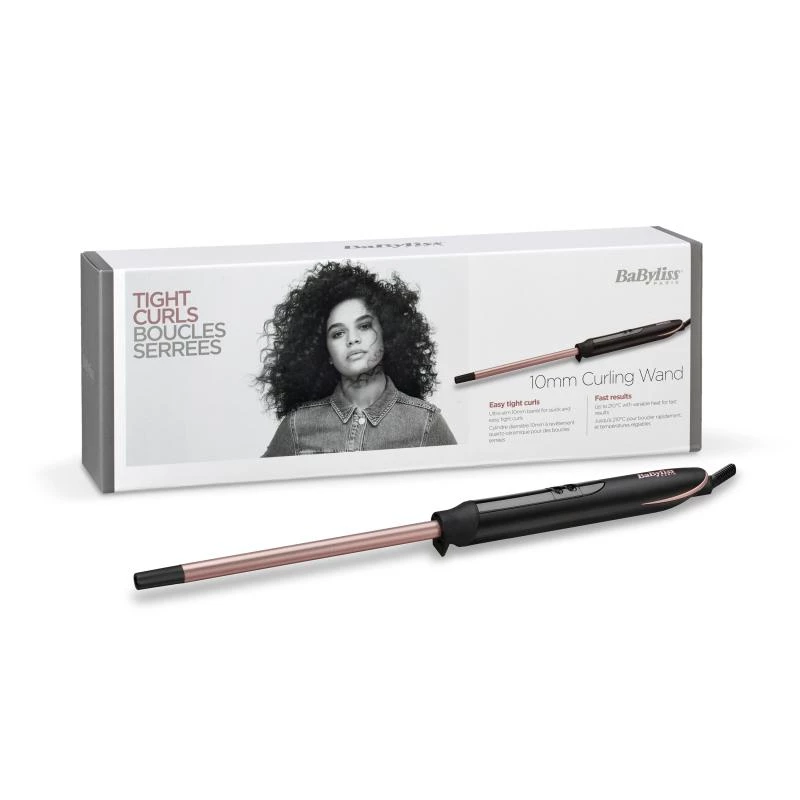 Rizador de pelo BaByliss C449E Tight Curls Warm negro, Copper 2,5 m