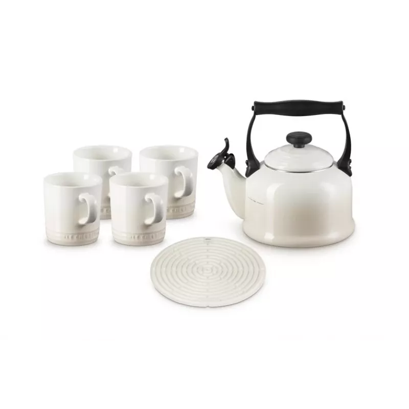Le Creuset Traditional Hervidor para fuego, 2,1 l, Meringue (40102027160000)