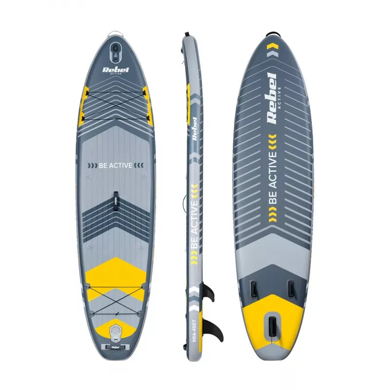 Tabla de SUP hinchable Rebel ACTIVE 350x81x15 cm set - modelo RBA-4500, paddleboard allround-touring