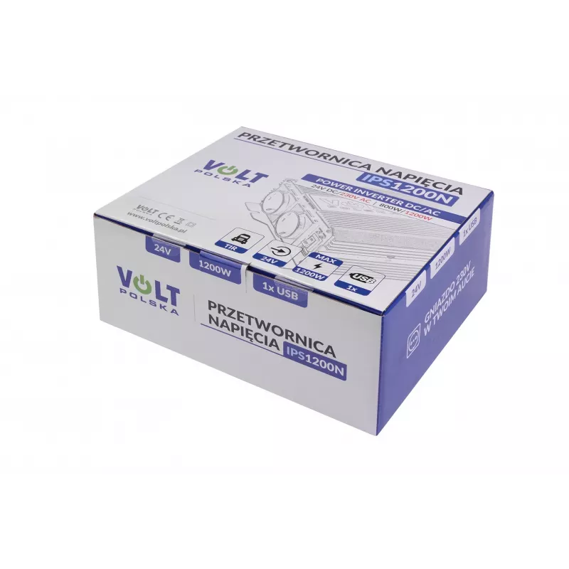 Convertidor de tensión Volt 800/1200W 24V a 230V modelo 20039