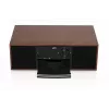 Minicadena JVC RD-E761, 2x8 W RMS, Bluetooth 4.2, USB, CD, FM, carcasa de madera, negra
