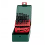 Metabo 627152000 Juego de brocas helicoidales para metal HSS, 25 piezas, DIN 338