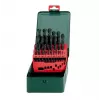 Metabo 627152000 Juego de brocas helicoidales para metal HSS, 25 piezas, DIN 338