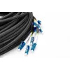Cable breakout universal de fibra óptica preensamblado Digitus monomodo OS2 12 fibras LC/UPC 100 m