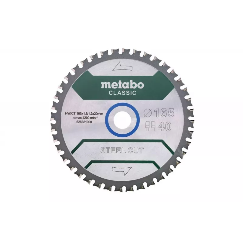 Disco de sierra circular Metabo 628651000 16,5 cm para metal