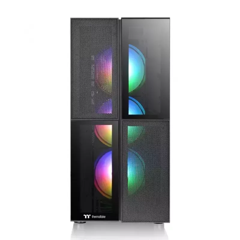 Caja de PC Thermaltake Versa T26 TG ARGB torre Midi negra