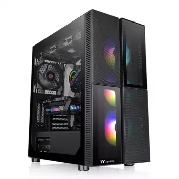 Caja de PC Thermaltake Versa T26 TG ARGB torre Midi negra