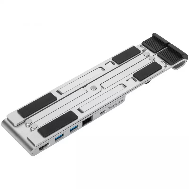 Soporte portátil con dock integrado estación de acoplamiento + soporte para portátil USB-C 3.2 Gen 1 Thunderbolt 3