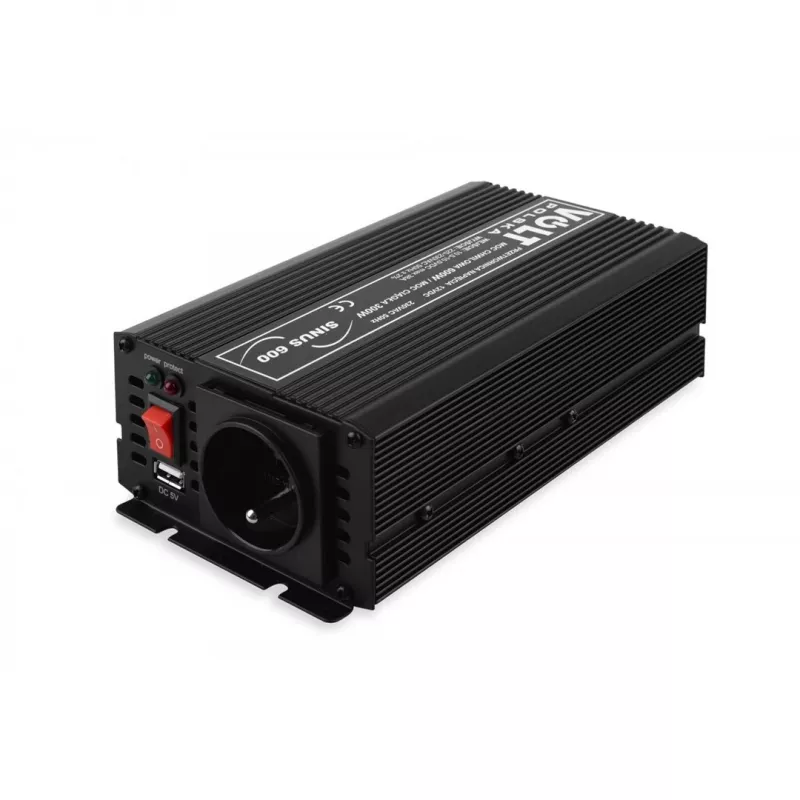 Convertidor de tensión Volt SINUS-600 12V a 230V 300W potencia continua 600W potencia máxima