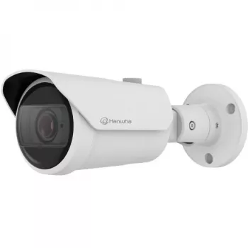 Hanwha Techwin Cámara IP Bullet Serie Q QNO-C9083R 8 MP IR AI - Cámara de red