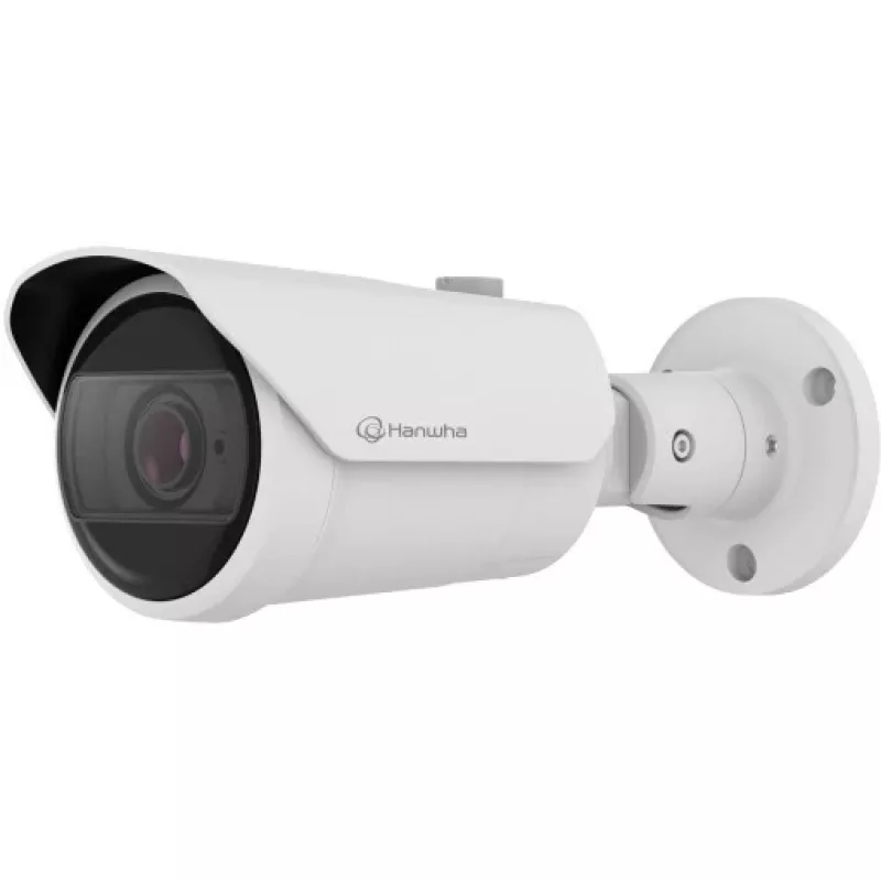 Hanwha Techwin Cámara IP Bullet Serie Q QNO-C9083R 8 MP IR AI - Cámara de red
