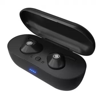 MAXELL MINI DUO Auriculares inalámbricos in-ear con estuche de carga Negro