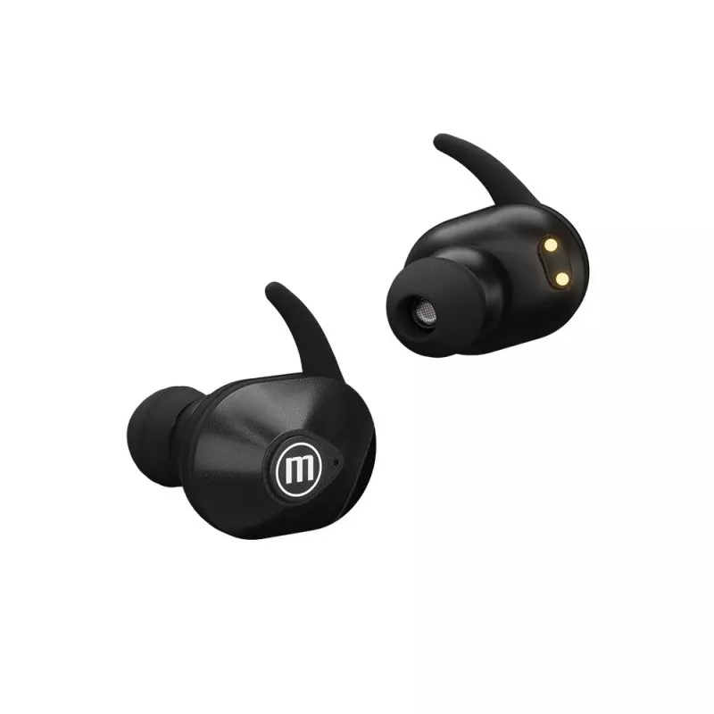 MAXELL MINI DUO Auriculares inalámbricos in-ear con estuche de carga Negro