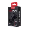 MAXELL MINI DUO Auriculares inalámbricos in-ear con estuche de carga Negro