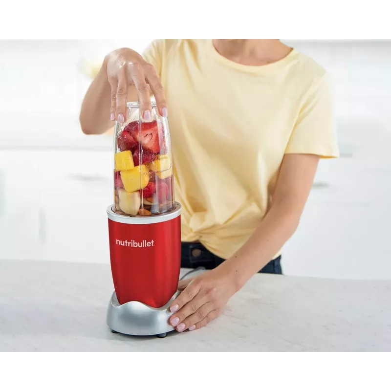 NutriBullet NB907R 0,9 L Batidora de cocina 900 W Rojo, Plata